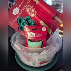 Holiday Baking Set With Truck And Christmas Tree
